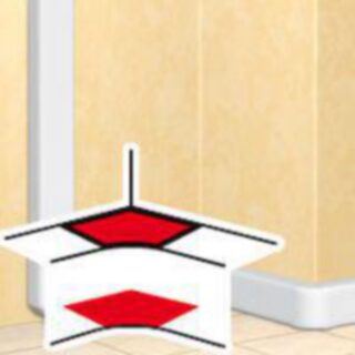 LEGRAND Angle intérieur pour goulottes DLP monobloc 35x80mm ou 35x105mm blanc– 010601