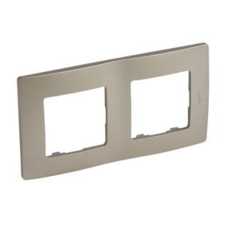 LEGRAND Niloé Plaque 2 postes champagne – 397062