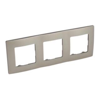 LEGRAND Niloé Plaque 3 postes champagne – 397063