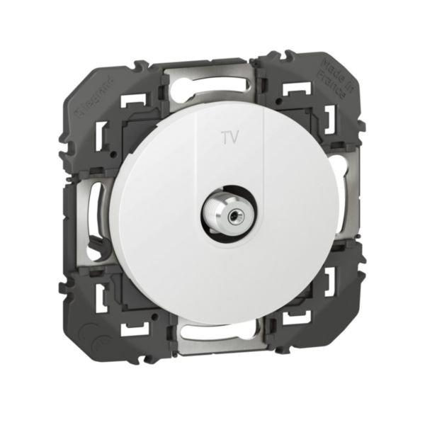 LEGRAND Dooxie Prise TV type F à visser blanc - 600350