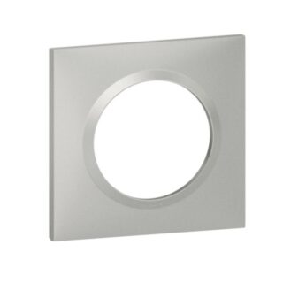 LEGRAND Dooxie Plaque carrée 1 poste aluminium - 600851