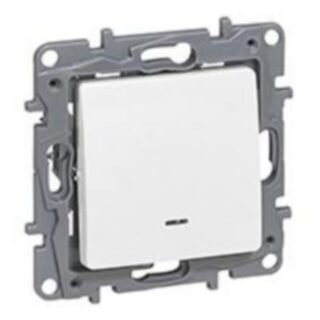 LEGRAND Niloé Poussoir 6A voyant griffes blanc – 764522