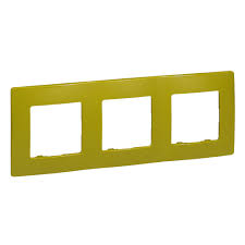 LEGRAND Niloé Plaque 3 postes vert fougère – 096723