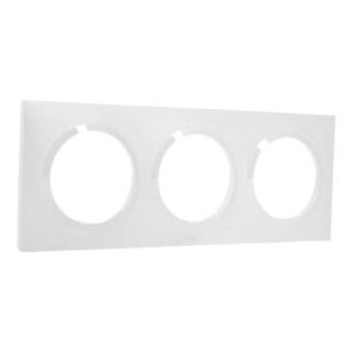 LEGRAND Dooxie Plaque carrée 3 postes blanc - 600803