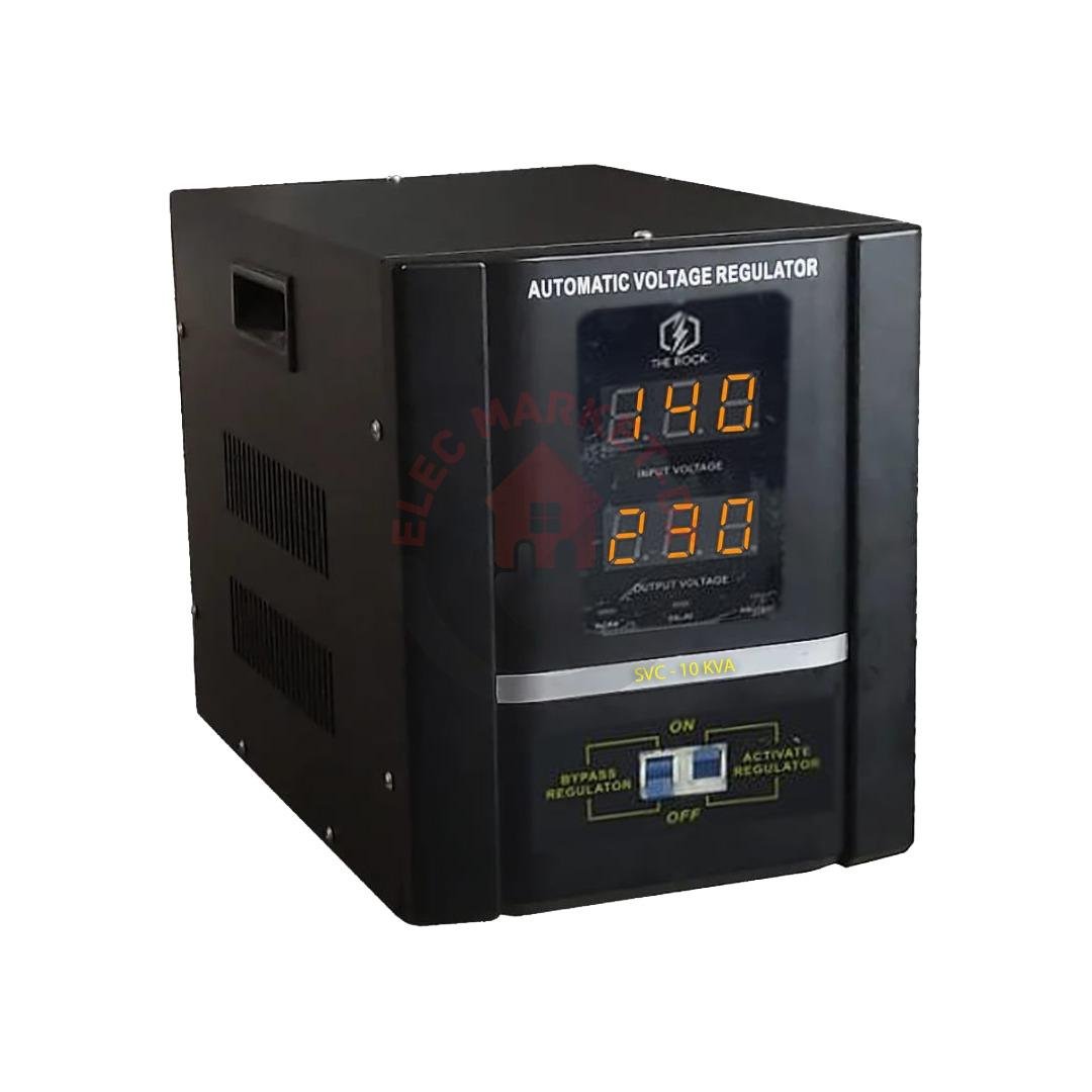 THE ROCK Stabilisateur 10KVA 220V 45.5A 8000W – SVC-10KVA