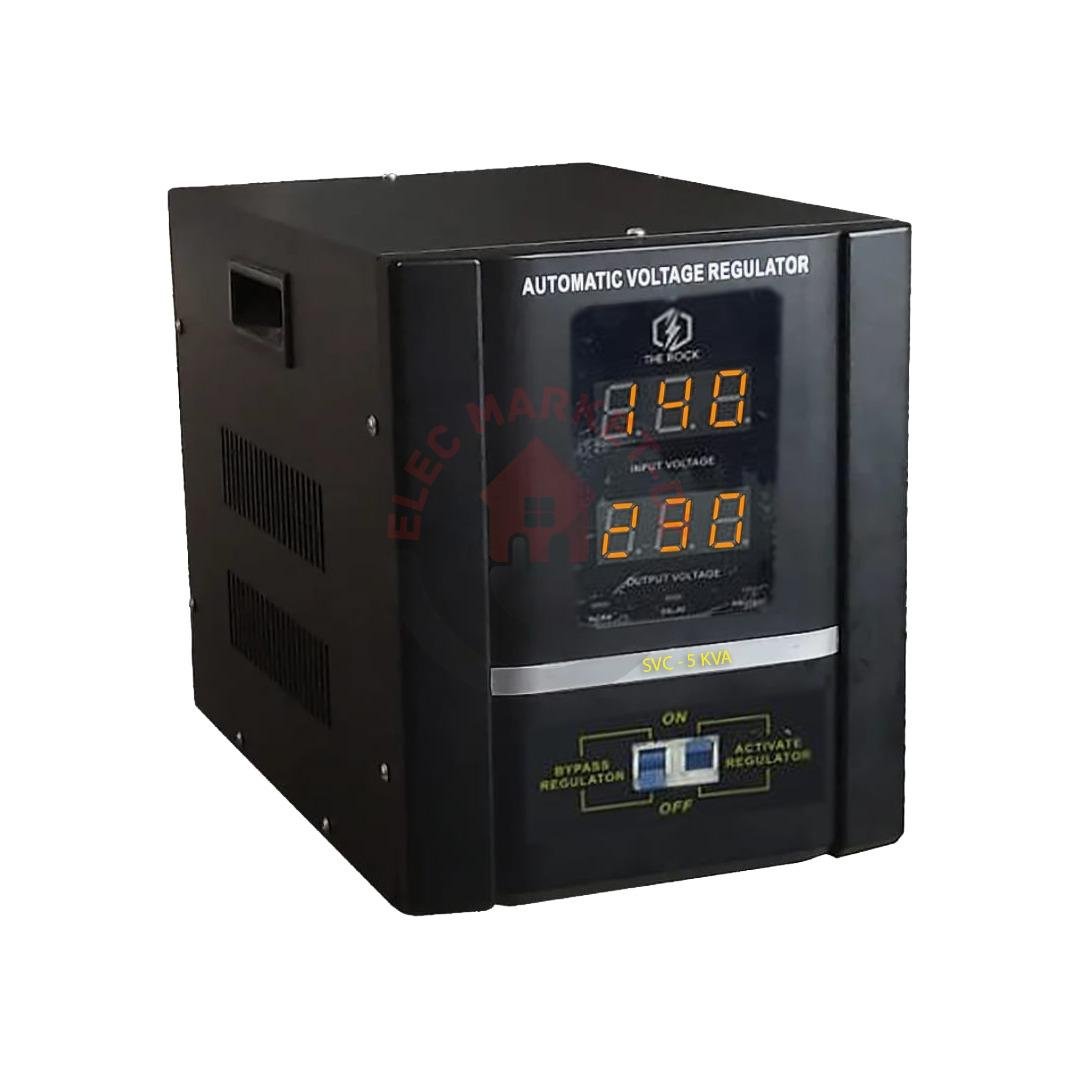 THE ROCK Stabilisateur 5KVA 220V 22.7A 4000W – SVC-5KVA