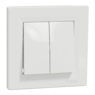 SCHNEIDER Asfora Interrupteur double blanc - EPH0300121