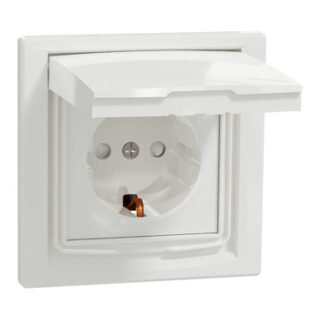 SCHNEIDER Asfora Prise 2P+T volets clapet IP44 blanc - EPH3100321