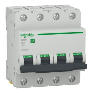 SCHNEIDER Easy9 Disjoncteur 4P 20A 4.5KA - EZ9F32420