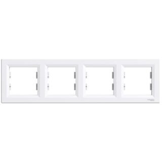SCHNEIDER Asfora Plaque 4 postes horizontal blanc - EPH5800421