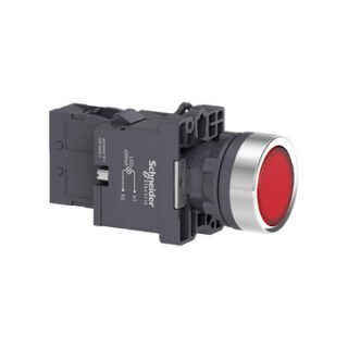 SCHNEIDER Bouton poussoir a voyant arrêt rouge 220V  – XA2EW34M1