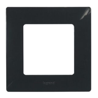 LEGRAND Niloé Plaque 1 poste Onyx - 096701