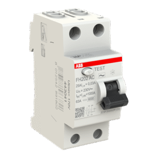 ABB Interrupteur Différentiel 2 Pôles 40A 30mA - FH202