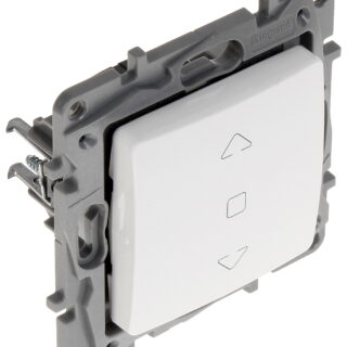 LEGRAND Niloé Interrupteur pour volet roulant 3 positions fixation à griffes blanc – 764511