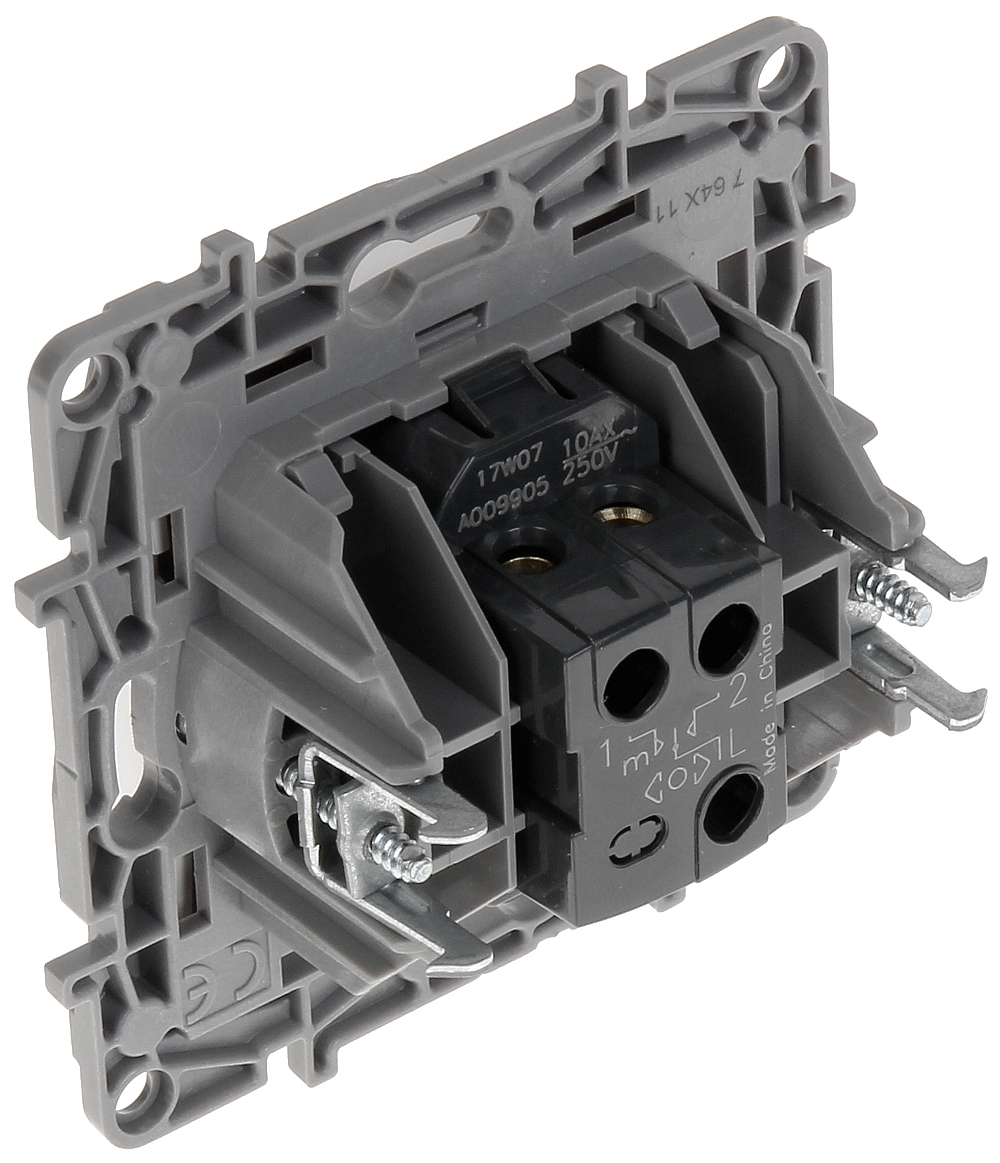 LEGRAND Niloé Interrupteur pour volet roulant 3 positions fixation à griffes blanc – 764511 – Image 4