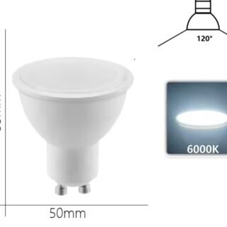 CASALUM Ampoule LED GU10 36° 230V 7W 6500K – LEDGU107W6500K