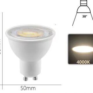 CASALUM Ampoule LED GU10 36° 230V 7W 4000K - LEDGU107W4000K