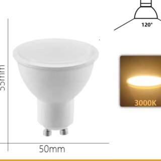 CASALUM Ampoule LED GU10 36° 230V 7W 3000K - LEDGU107W3000K