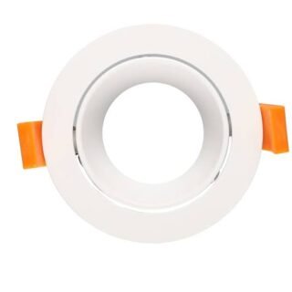 CASALUM Support de spot encastré fixe rond 97mm blanc - NC2118R-B