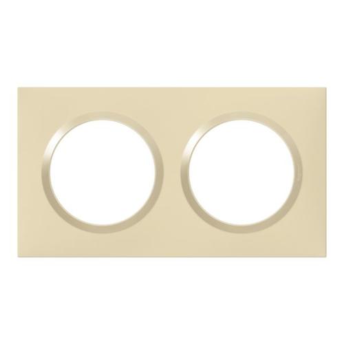 LEGRAND Dooxie Plaque carrée 2 postes finition dune – 600812
