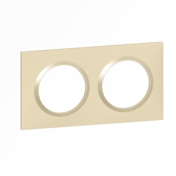 LEGRAND Dooxie Plaque carrée 2 postes finition dune – 600812 – Image 3