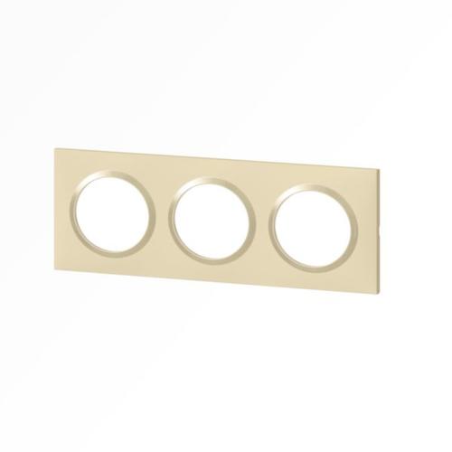 LEGRAND Dooxie Plaque carrée 3 postes finition dune – 600813 – Image 2
