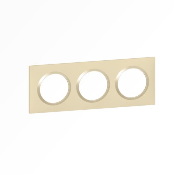 LEGRAND Dooxie Plaque carrée 3 postes finition dune – 600813 – Image 3