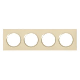 LEGRAND Dooxie Plaque carrée 4 postes finition dune – 600814
