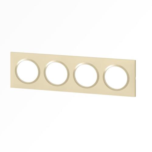 LEGRAND Dooxie Plaque carrée 4 postes finition dune – 600814 – Image 2