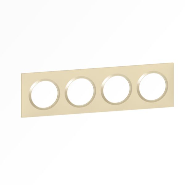 LEGRAND Dooxie Plaque carrée 4 postes finition dune – 600814 – Image 3