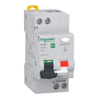 SCHNEIDER Easy9 Disjoncteur différentiel 1P+N 32A 30MA – EZ9D32632