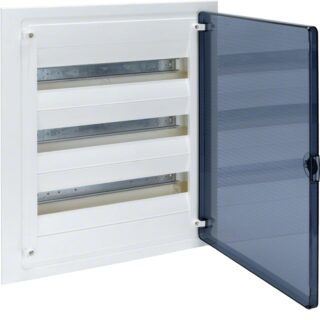 HAGER Coffret encastré 54 M porte transp. – VF318TF