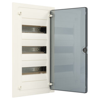 HAGER Coffret encastré 36 M porte transp. - VF312TF