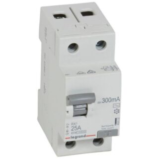 LEGRAND Interrupteur différentiel RX 2P 230V~ 25A type AC 300mA 2 modules - 402032