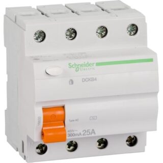 SCHNEIDER Domae Interrupteur diff 4P 25A 300MA – 16833