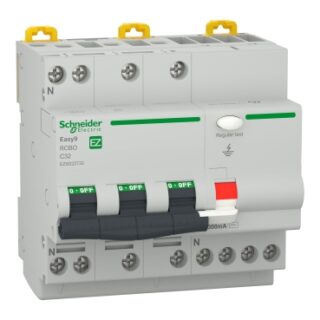 SCHNEIDER Easy9 Disjoncteur différentiel 3P+N 32A 300MA – EZ9D22732