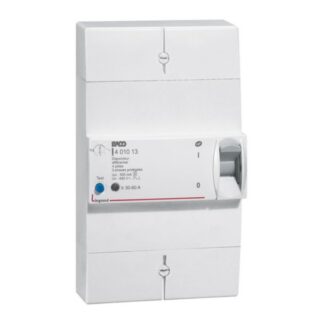 LEGRAND BACO Disjoncteur d'abonné tétrapolaire 60A 500mA différentiel sélectif - 401013
